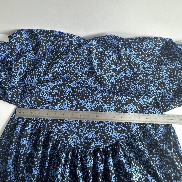 Walter Baker Dress Womens 8 Geo Print Long Sleeve Keyhole Lightweight Resort‎ - Picture 9 of 11